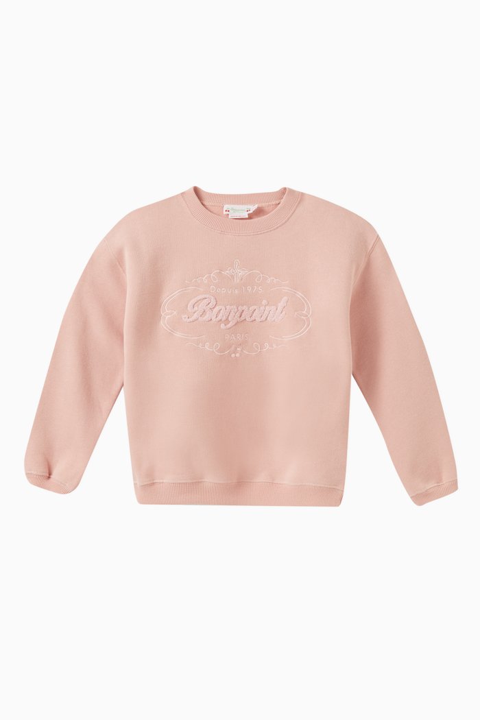 Tayla Sweatshirt in Organic Cotton, Pink