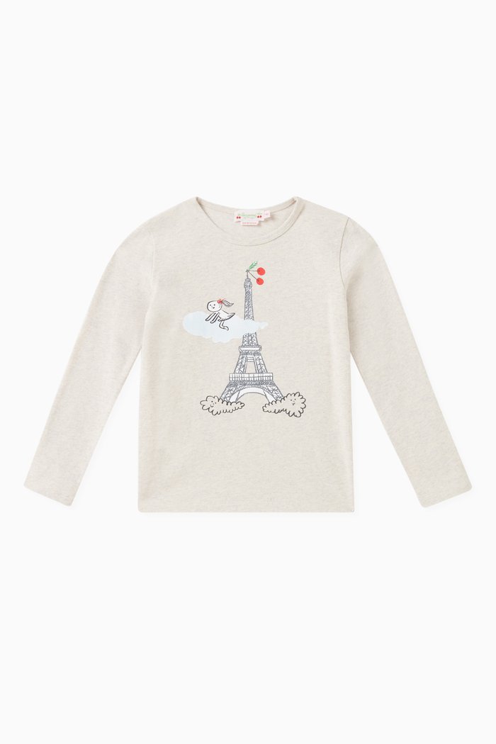 

Tidjiane T-Shirt in Cotton, Grey
