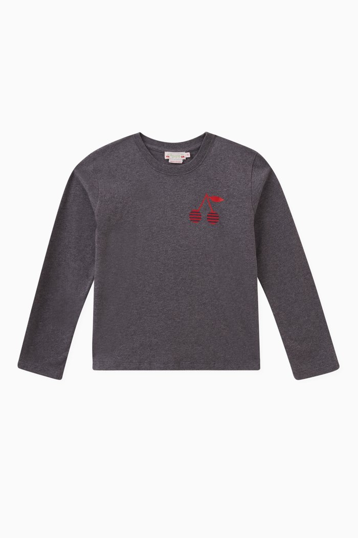 

Theia Logo T-shirt in Organic Cotton, Blue