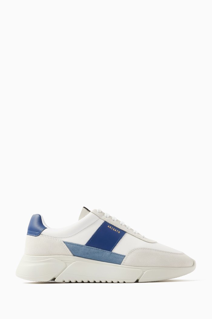 

Genesis Vintage Runner Sneakers in Leather & Recycled Nylon, Multicolour