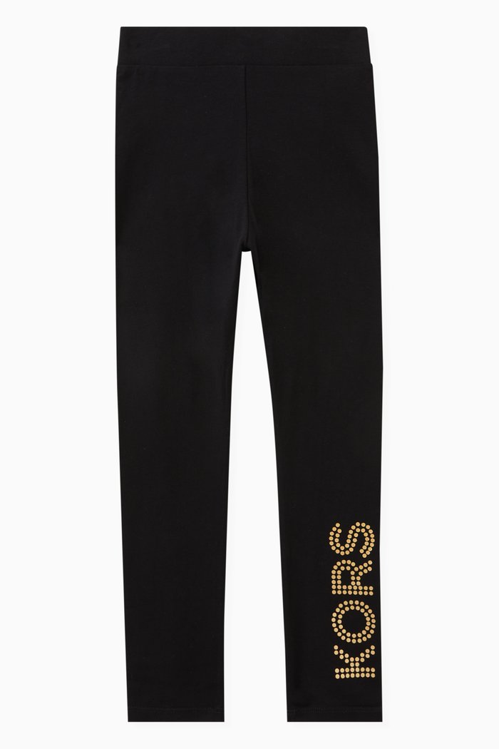 

Logo Leggings in Cotton, Black