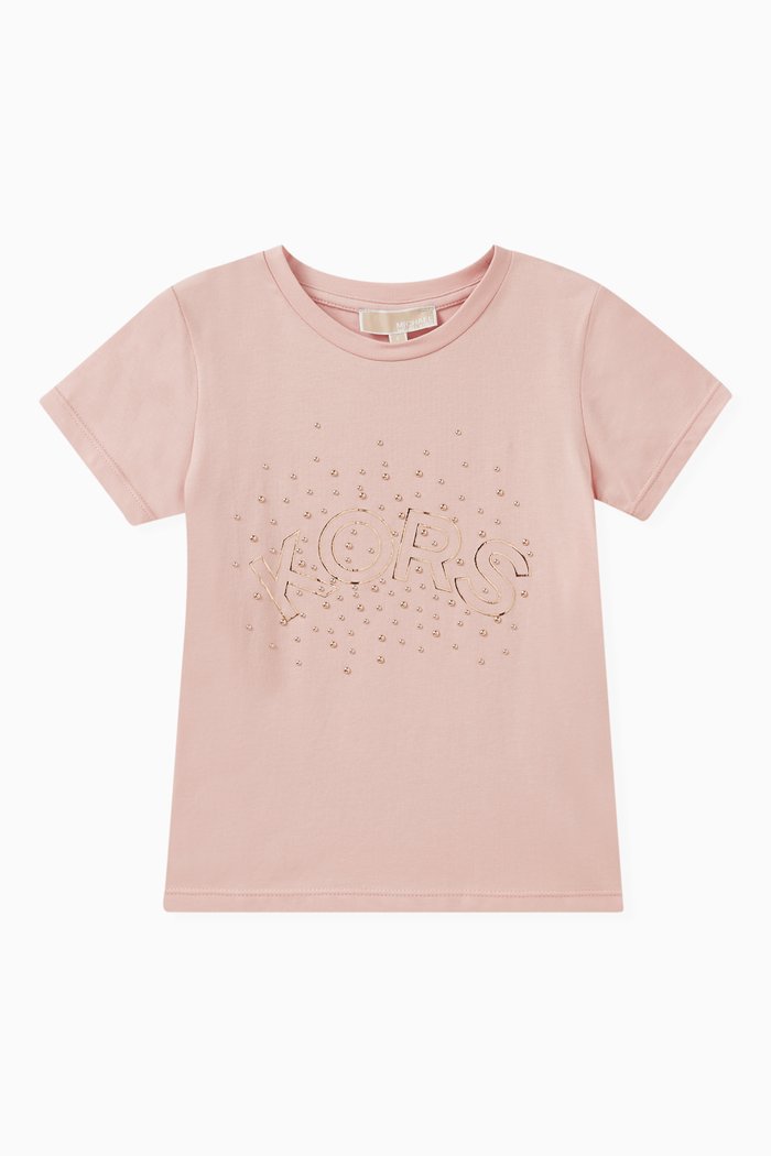 

Logo T-shirt in Cotton, Pink