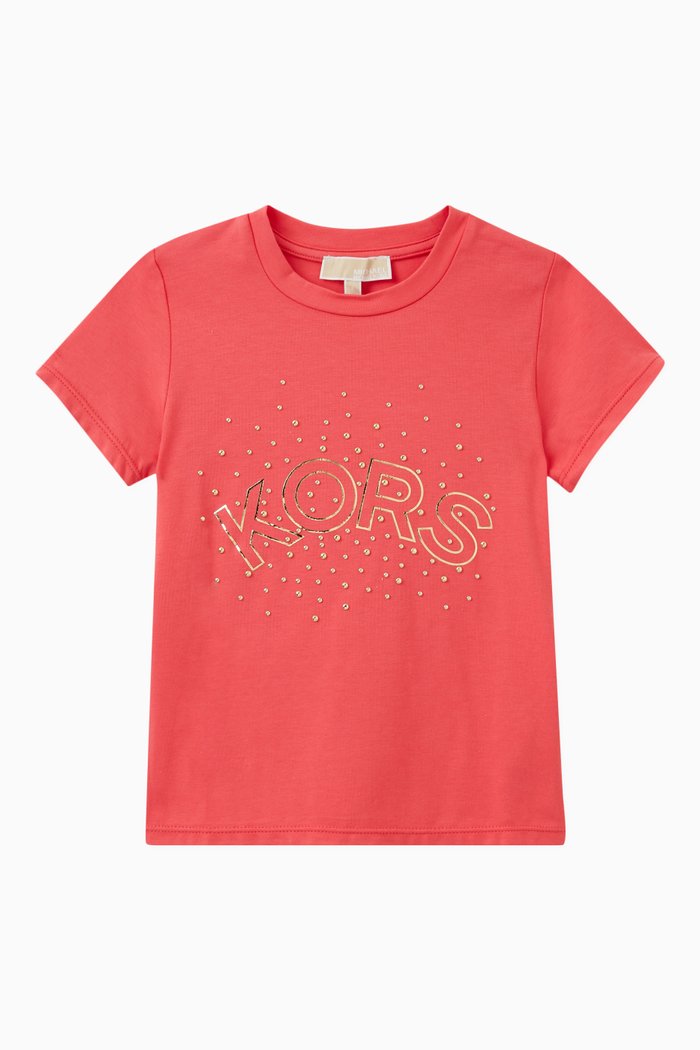 

Logo T-shirt in Cotton, Pink