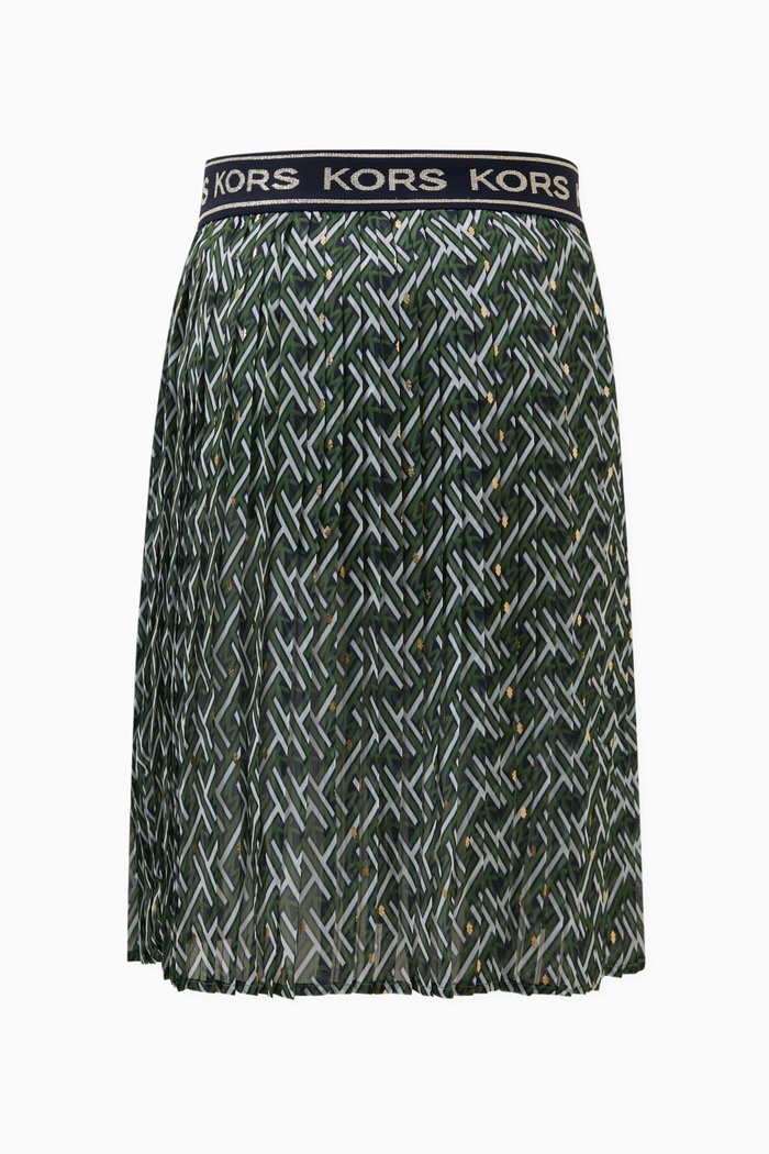 

Pleated Skirt in Viscose, Neutral
