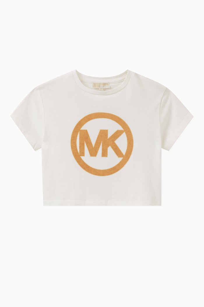 

Logo-print T-shirt in Cotton, Neutral