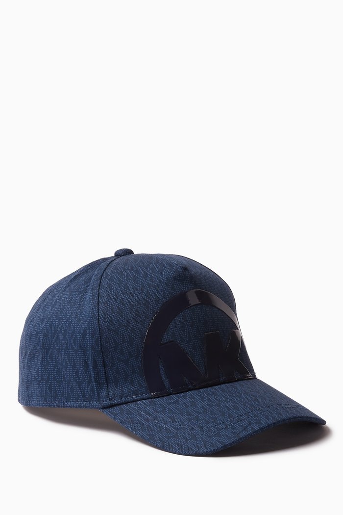 

MK Logo Cap in Canvas, Blue