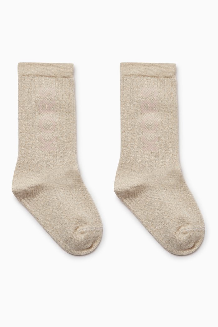 

Logo Socks in Cotton-blend, White