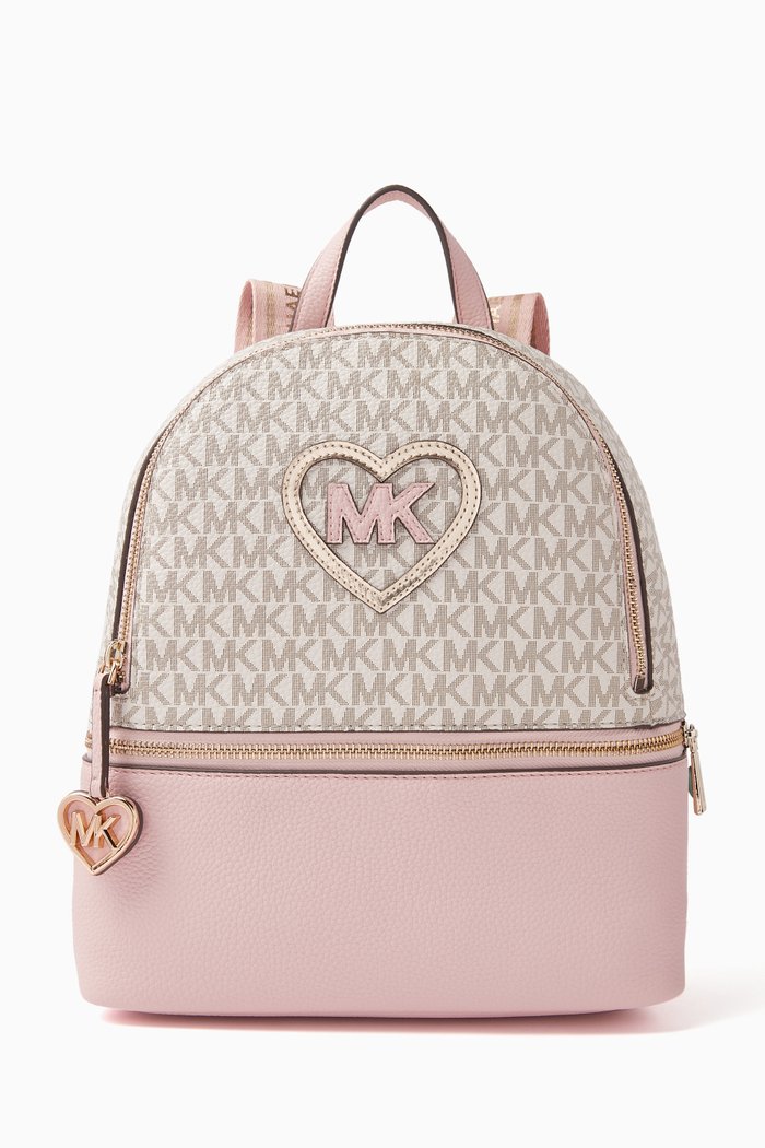 

Logo-detail Backpack in Polyester, Pink