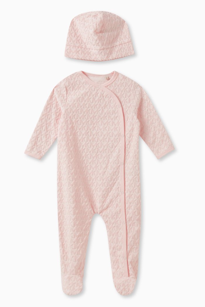 

Logo Print Pyjamas Set in Cotton, Pink