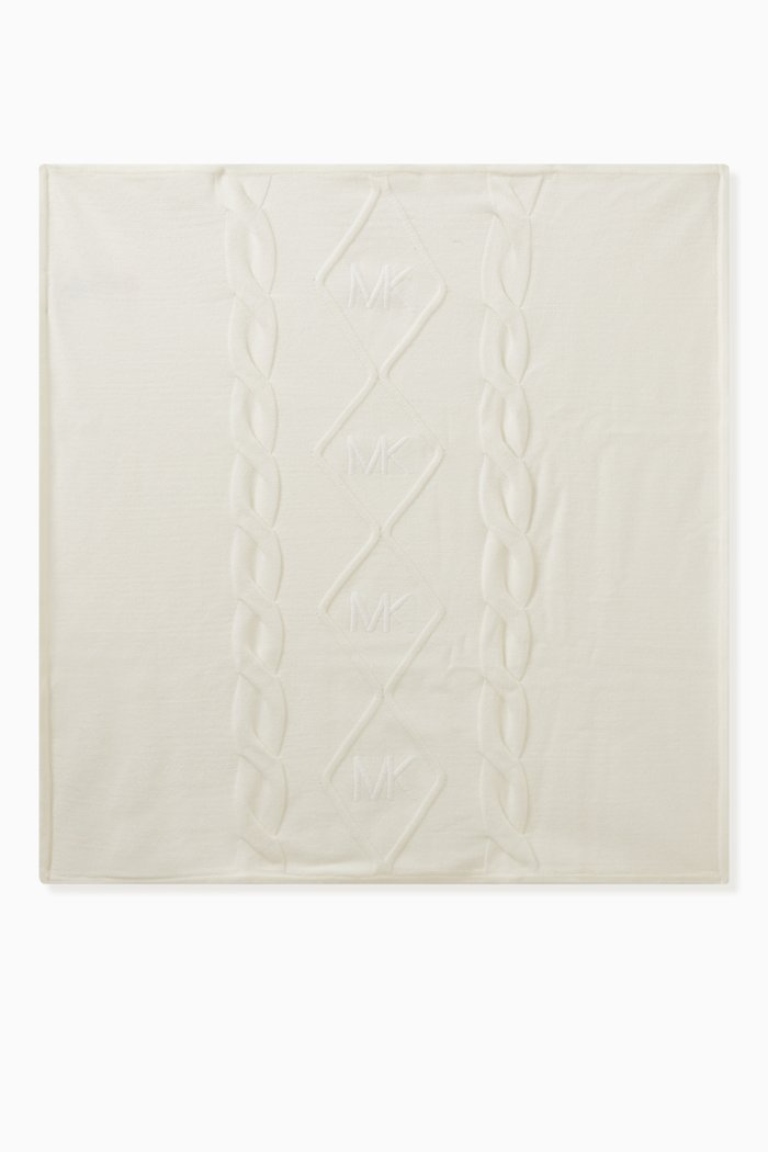 

Knit Logo Baby Blanket, Neutral