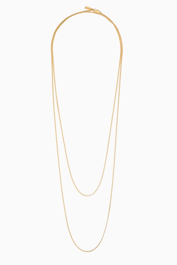 

Long Necklace in 18kt Gold--plated 925 Sterling Silver, Yellow