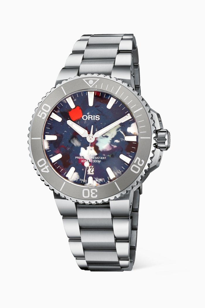 

Aquis Automatic Stainless Steel Watch, 43.5mm, Multicolour