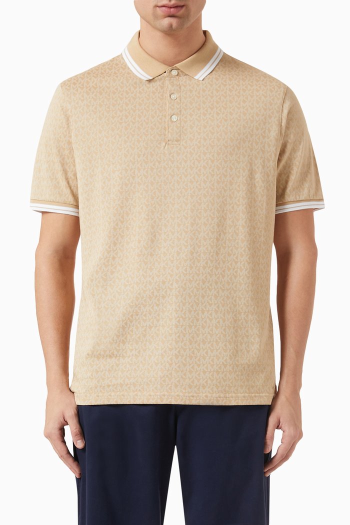 

Greenwich Logo Polo in Cotton Jersey, Neutral
