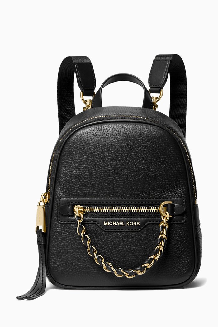 

XS Elliot Backpack in Pebbled Leather, Black
