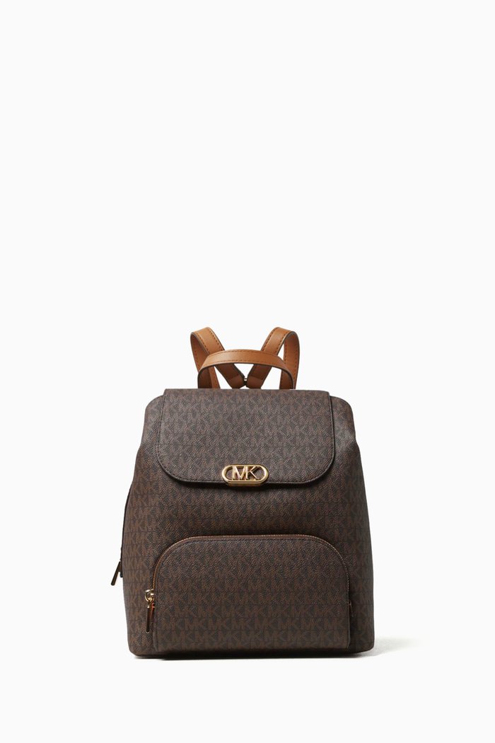 

XS Elliot Backpack in Pebbled Leather, Brown