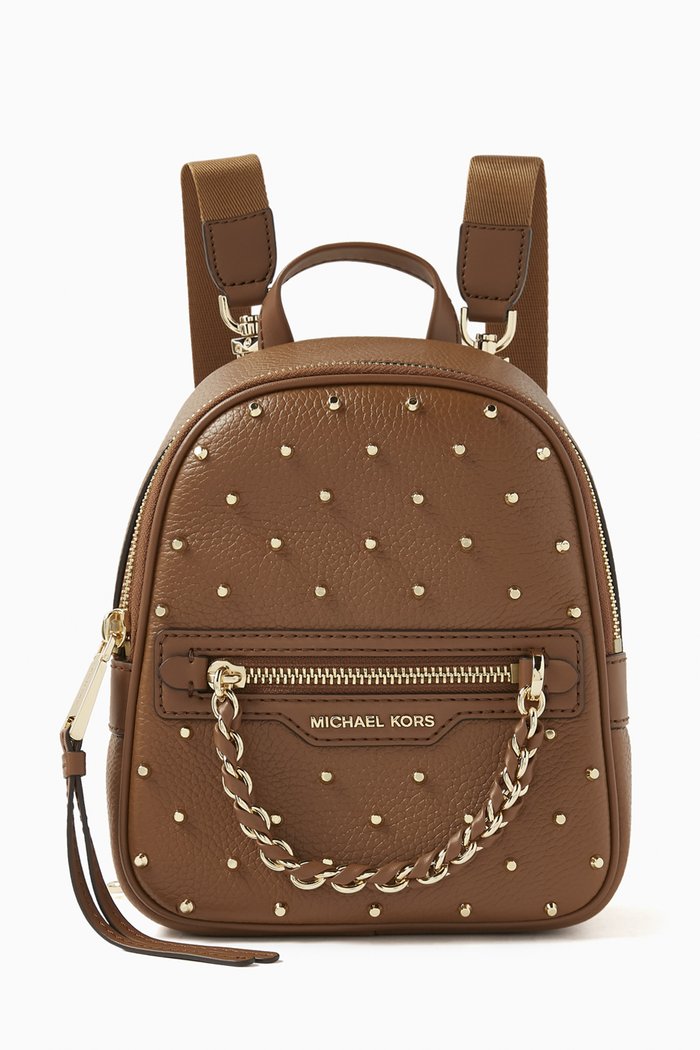 

XS Elliot Backpack in Pebbled Leather, Brown