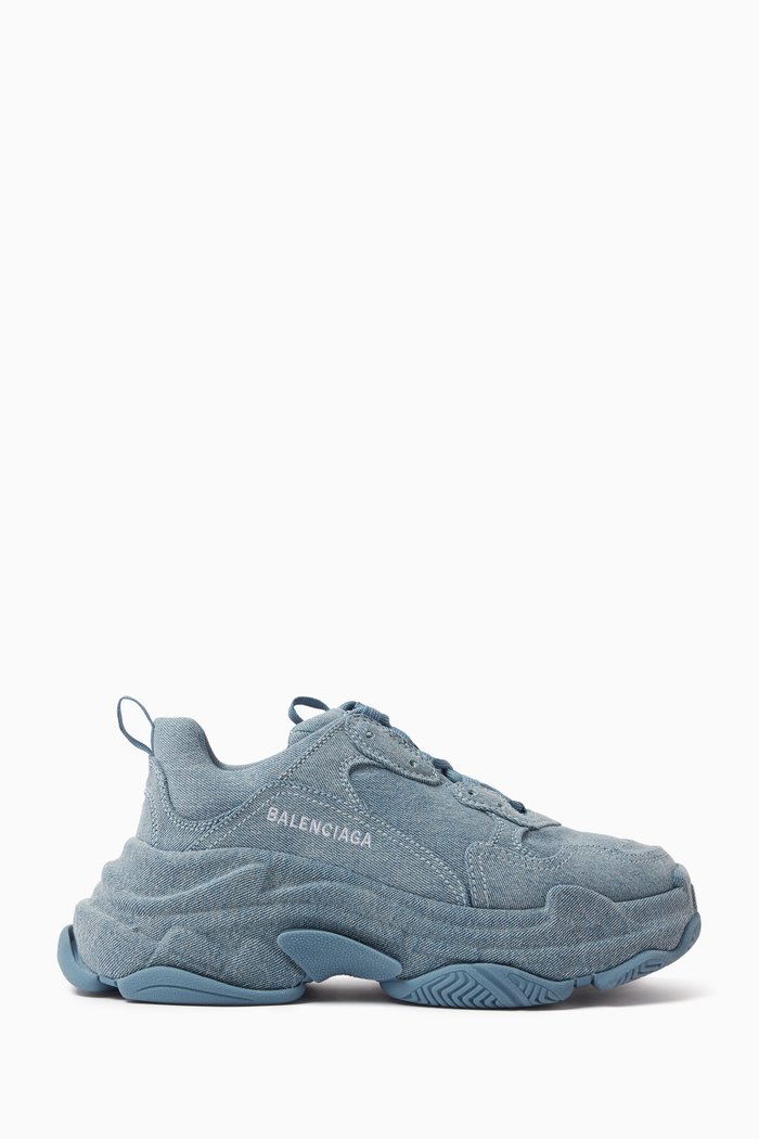 

Triple S Sneakers in Denim, Blue