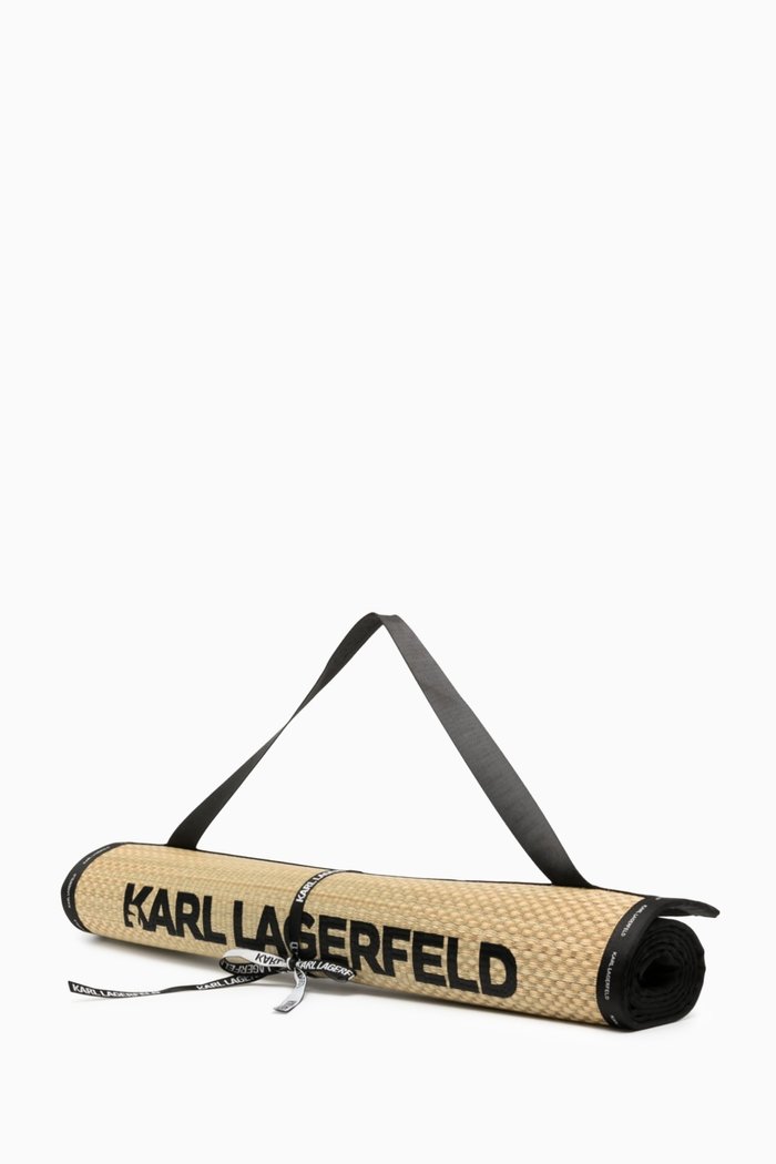 

K/Essential Beach Mat in Straw, Black