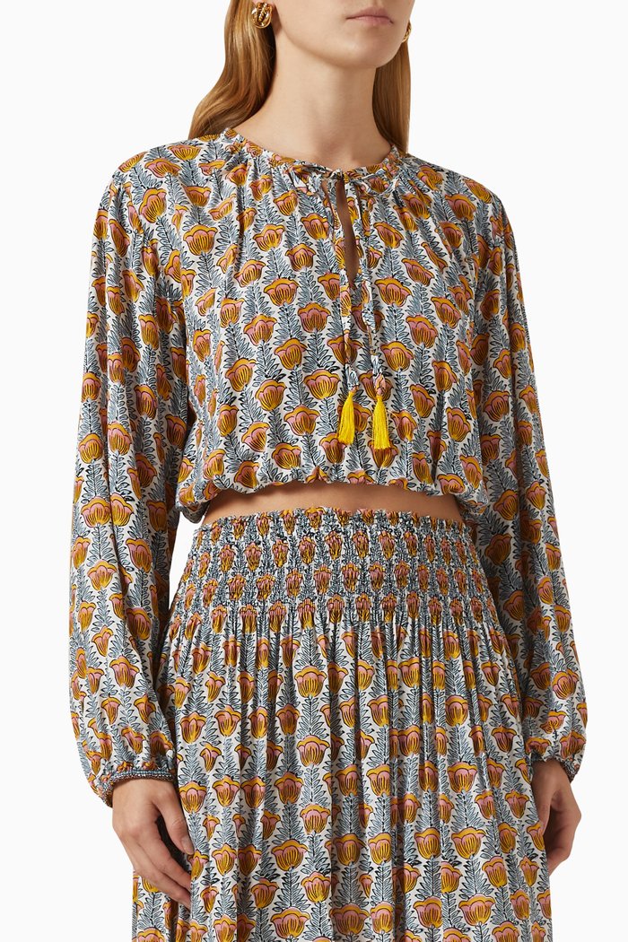 

Amelia Top in Rayon, Multicolour