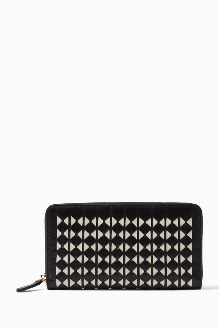 

Zipped Wallet in Mosaico Leather, Multicolour