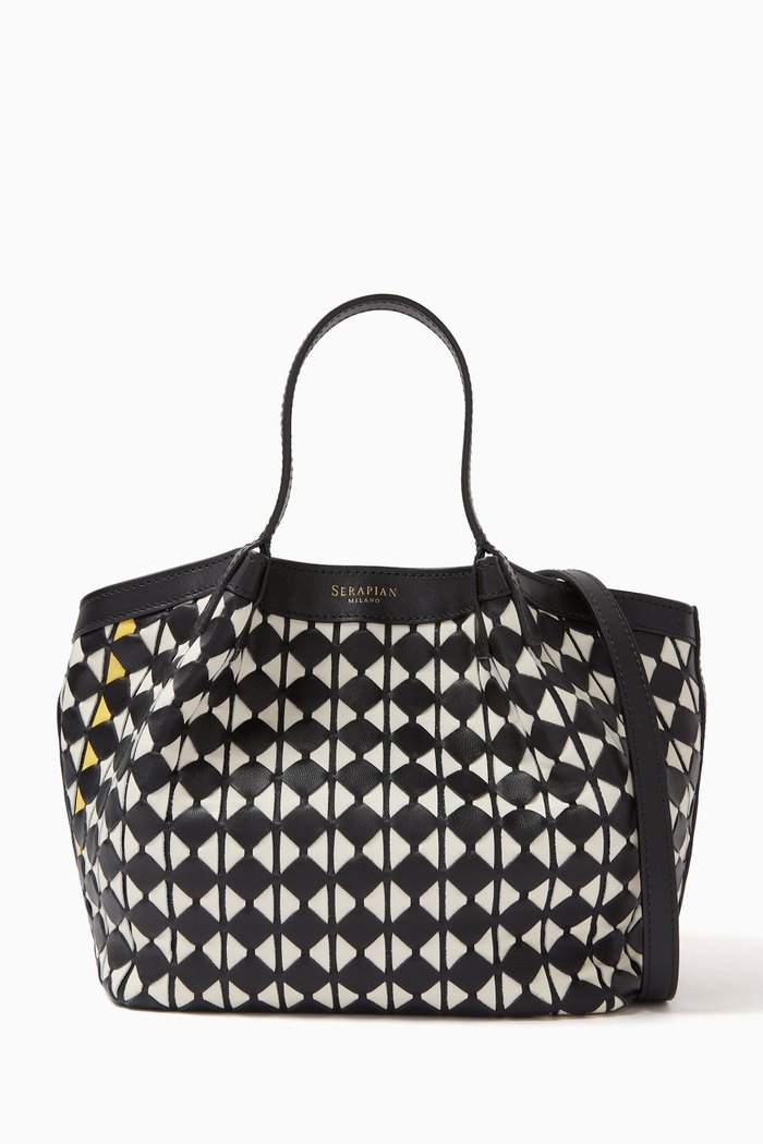 

Mini Secret Bag in Mosaico Leather, Multicolour