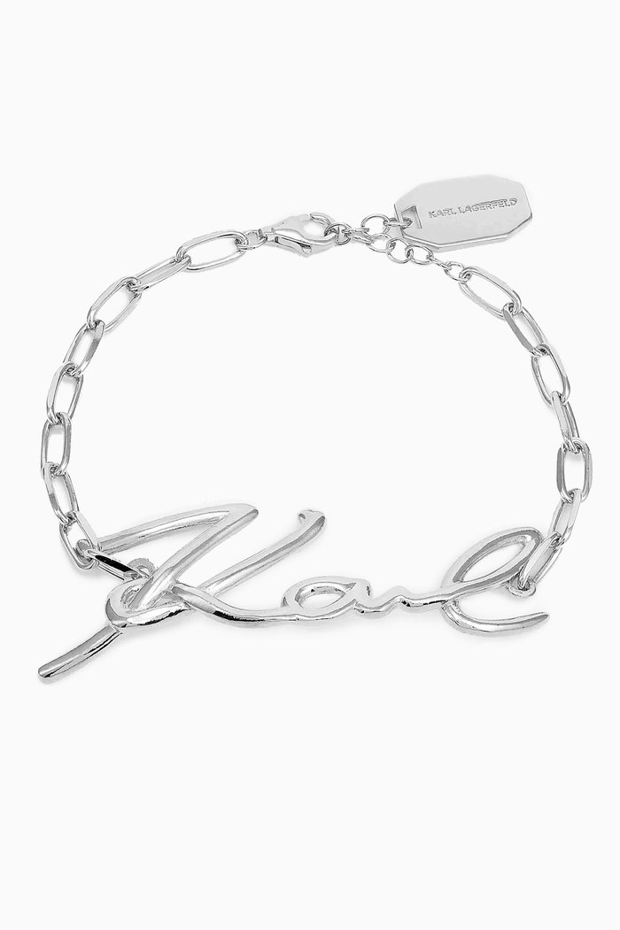 

Karl Signature Bracelet in Recycled Sterling Silver