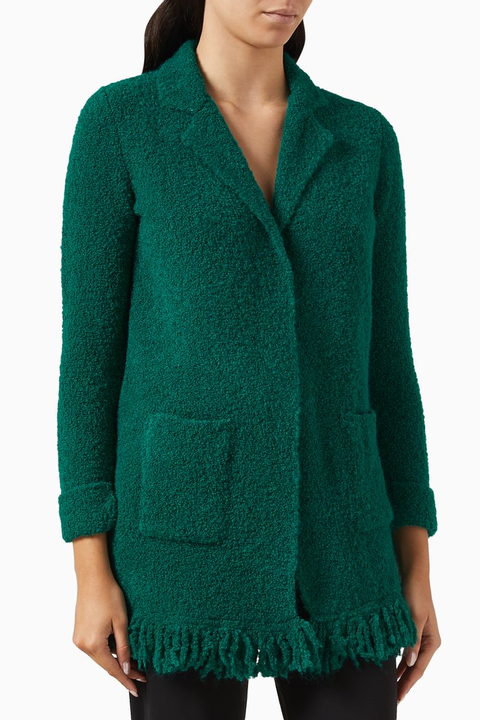 

Assisi Coat in Jersey Knit, Green