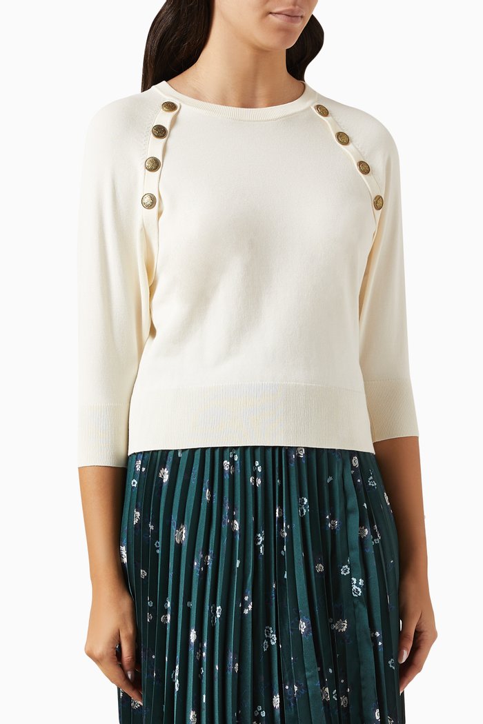 

Embellished Sweater, Neutral