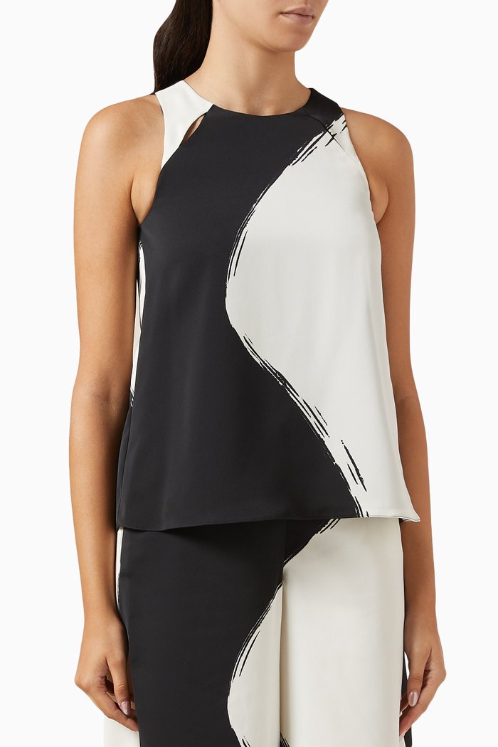 

Vespa Top in Satin, Black