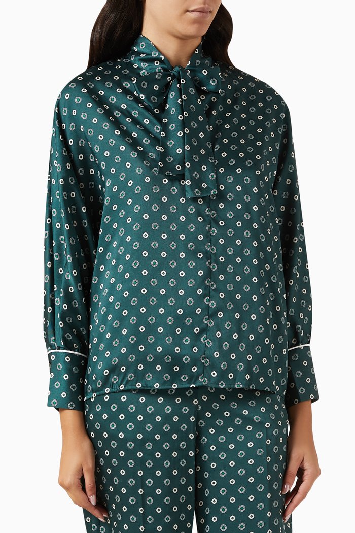 

Mission Shirt in Satin, Green