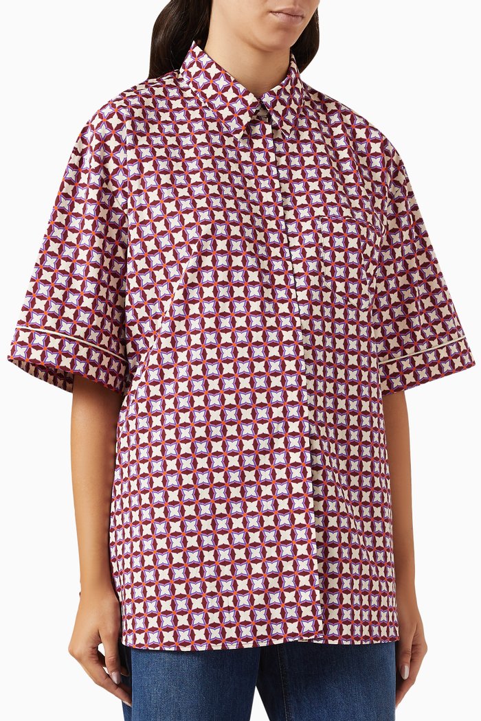 

Lavanda Shirt in Poplin, Red
