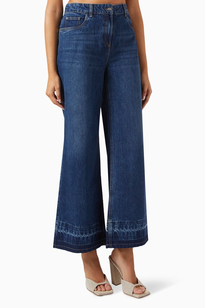 

Flared Jeans in Denim, Blue