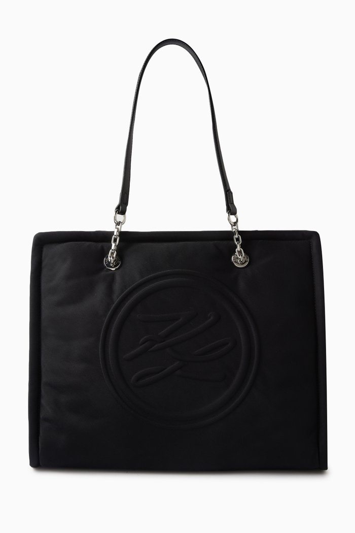 

K/Autograph Tote Bag in Nylon, Black