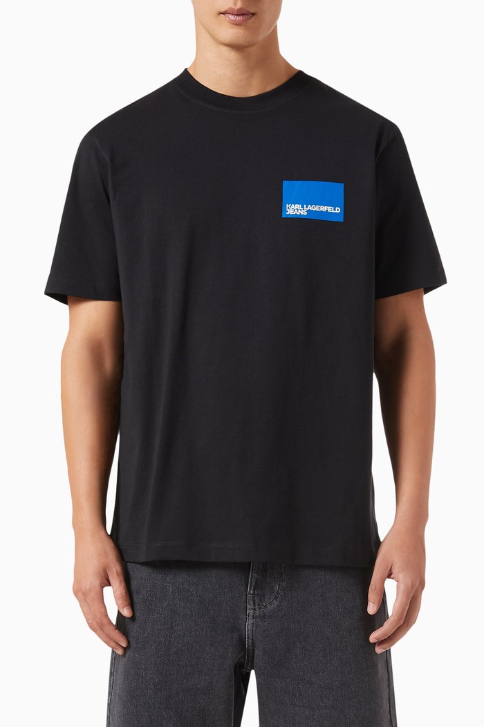 

KLJ Logo T-shirt in Organic Cotton, Black