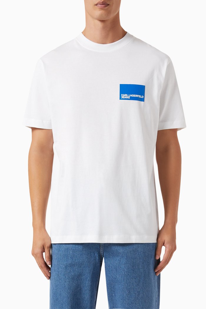 

KLJ Logo T-shirt in Organic Cotton, White
