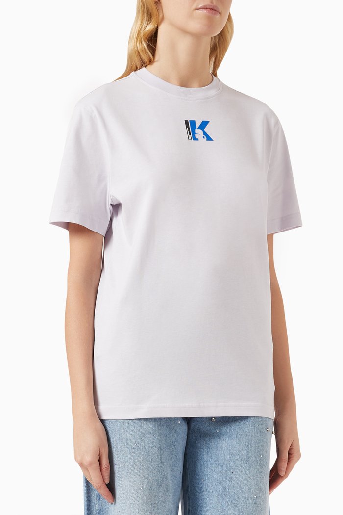 

KLJ Logo T-shirt in Cotton-jersey, Blue