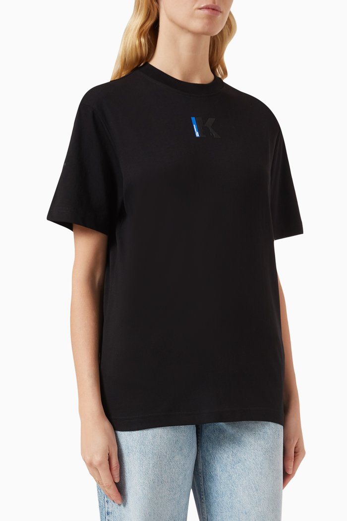 

KLJ Logo T-shirt in Cotton-jersey, Black