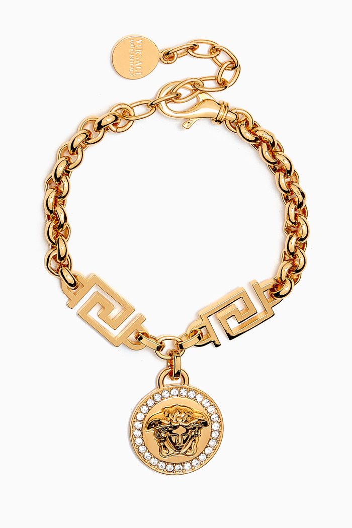

La Medusa Greca Bracelet in Metal, Gold