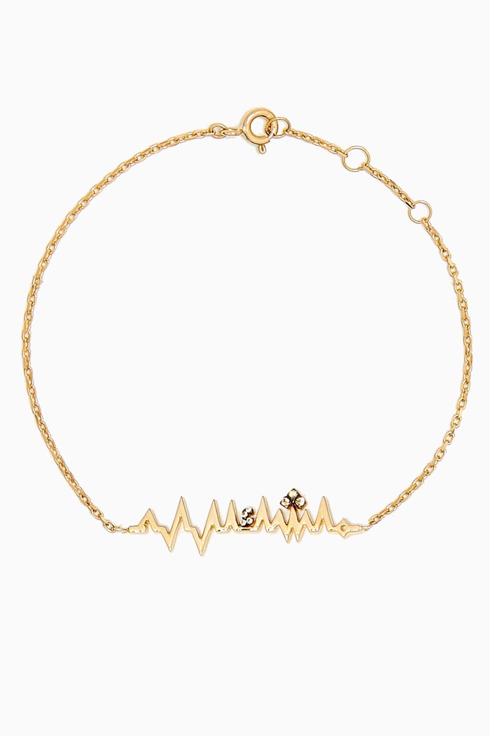 

Arabic Letter 'Mashallah' Sapphire Bracelet in 18kt Gold, Yellow
