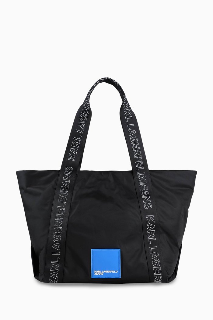 

KLJ Urban Tote Bag in Nylon, Black
