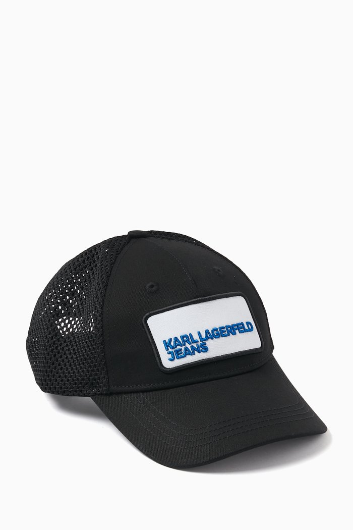 

KLJ Trucker Cap in Canvas, Black