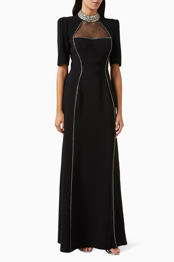 

Sedra Dress in Crepe, Black
