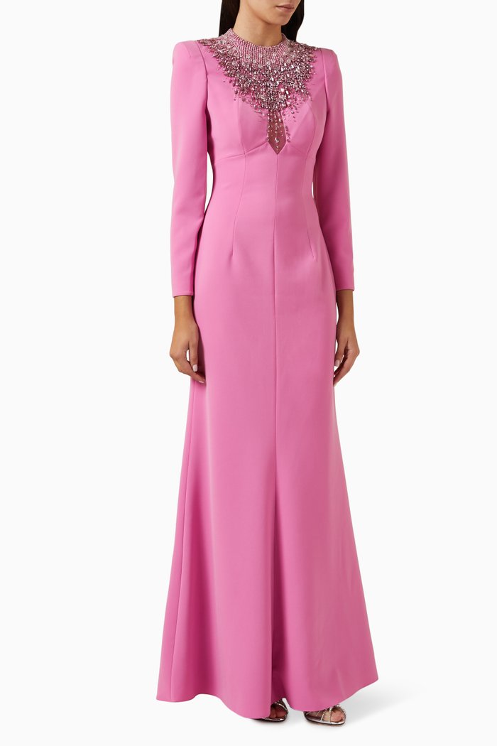 

Laka Gown in Crepe, Pink