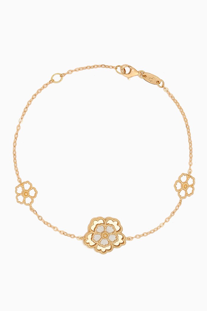 

Farfasha Giardino Oro Charm Bracelet in 18kt Yellow & White Gold, Multicolour