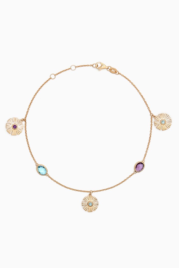 Farfasha Sunkiss Garden Anklet in 18kt Yellow Gold