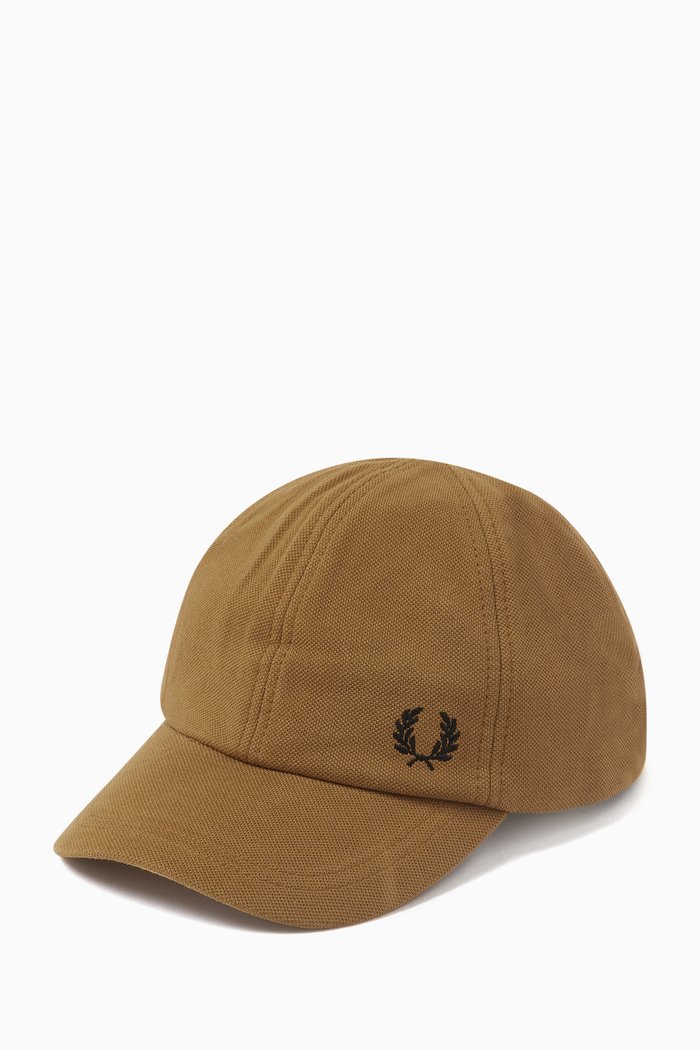 Classic Cap in Cotton Piqué, Brown