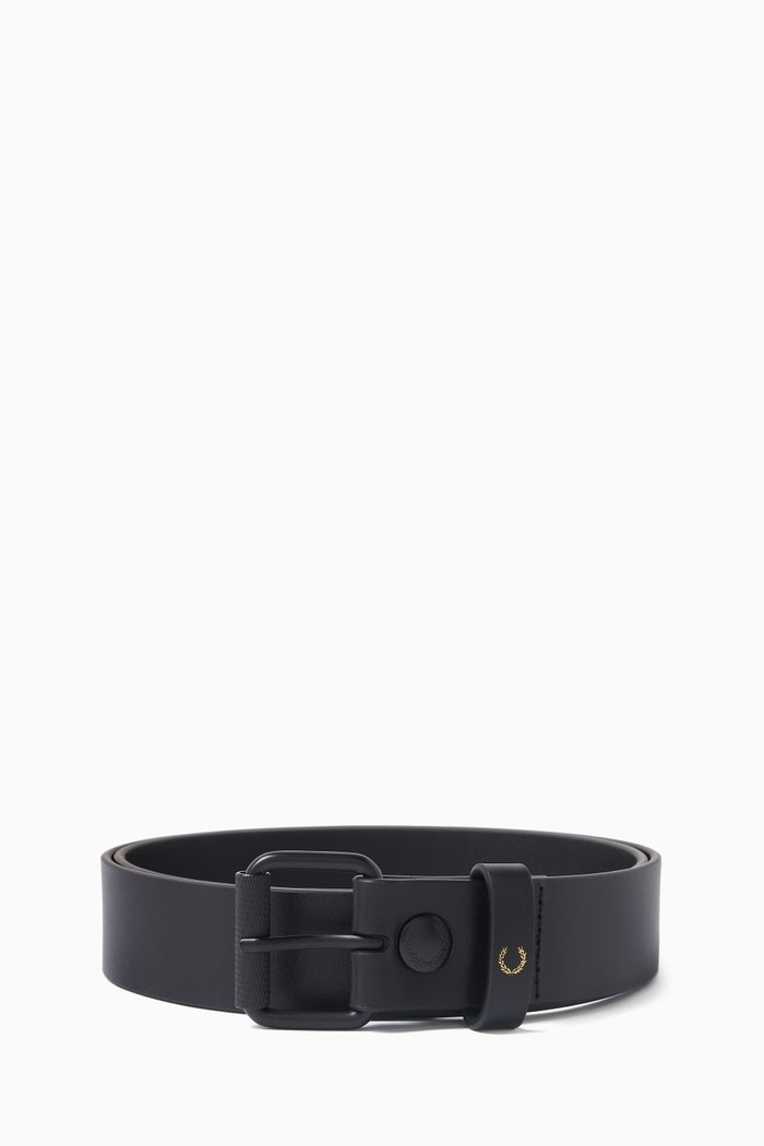 

Burnished Belt in Leather, Black