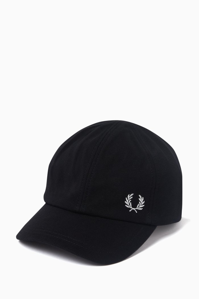 

Classic Cap in Cotton Piqué, Black