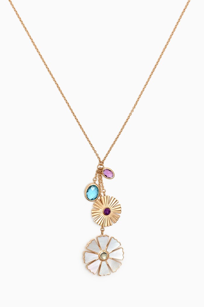 

Farfasha Sunkiss Garden Two Motif Necklace in 18kt Yellow Gold