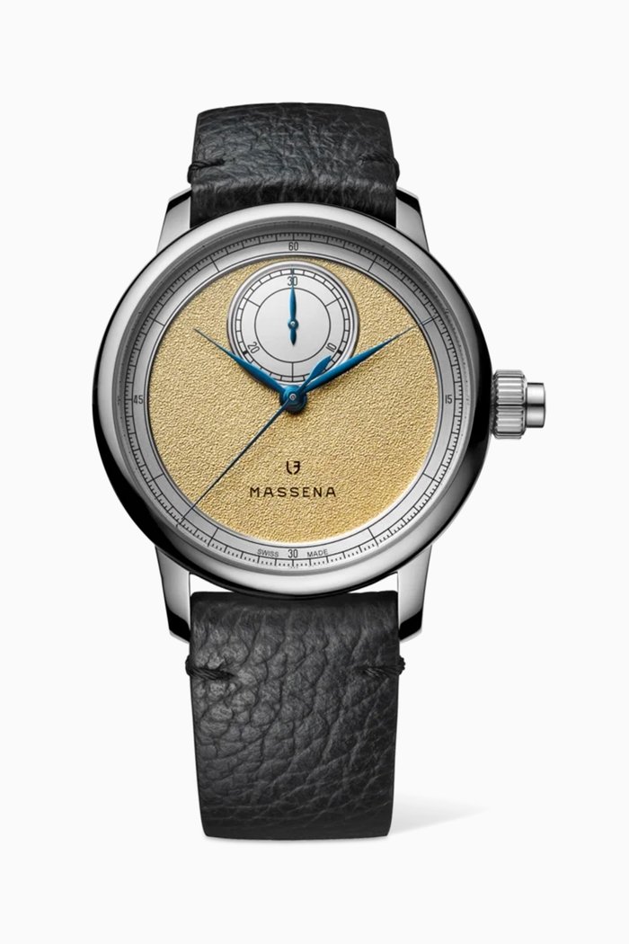 

x Massena Excellence Le Chronographe Monopoussoir Watch, 43mm, Gold